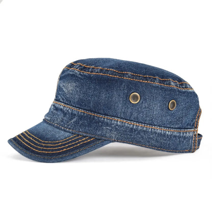 VOBOOM Washed Denim Army Baseball Cap