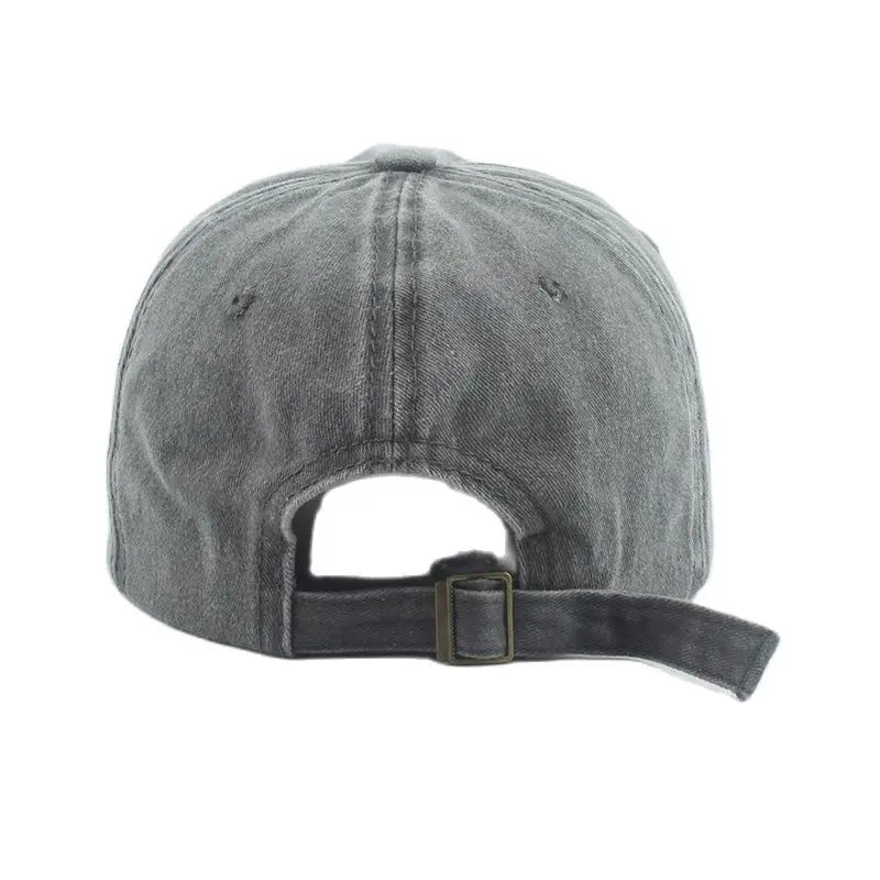 Love Heart Embroidery Washed Baseball Cap