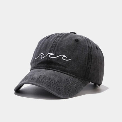 Cotton Geometric Embroidery Adjustable Outdoor Baseball Cap