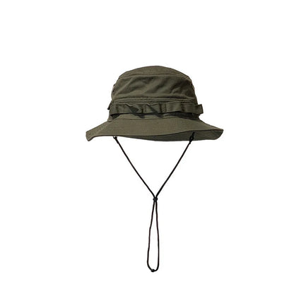 Unisex Four Seasons Cotton Bucket Hat with Pocket