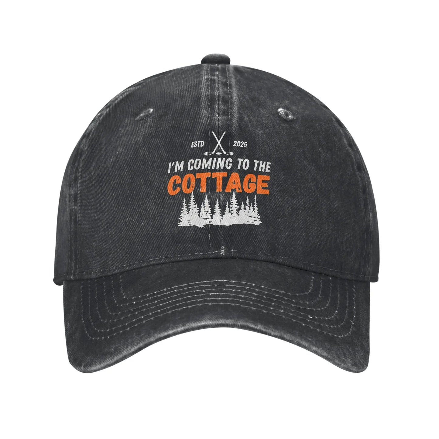 Coming To The Cottage Retro Baseball Cap