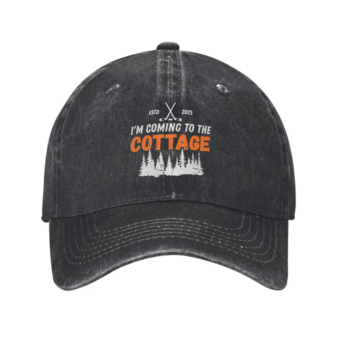 Coming To The Cottage Retro Baseball Cap
