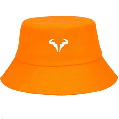 Bull Horn Design Cotton Wide Brim Bucket Hat