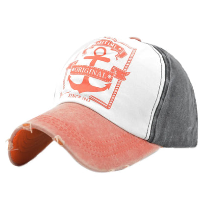 Anchor Print Hip Hop Snapback Cap