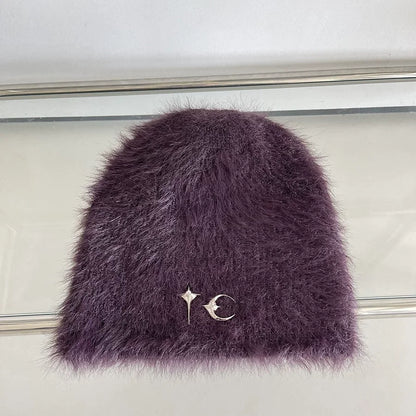 High Street Metal Decor Knit Bucket Hat