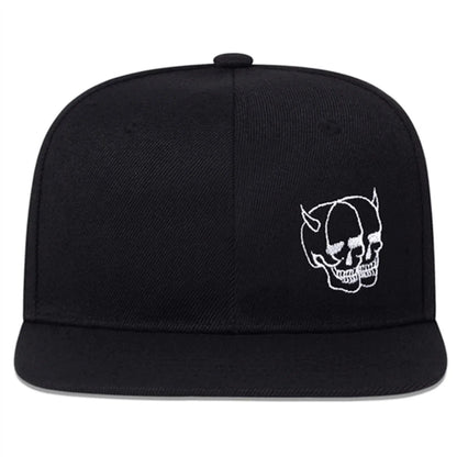 Unisex Ghost Head Skull Printed Hip-hop Hats