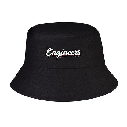 Engineers Retro Graffiti Style Text Winter Bucket Hat