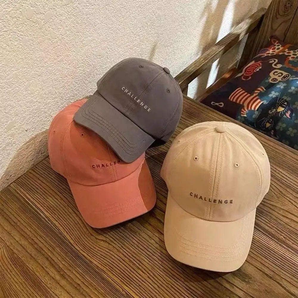 Challenge Letter Embroidery Spring Summer Baseball Cap