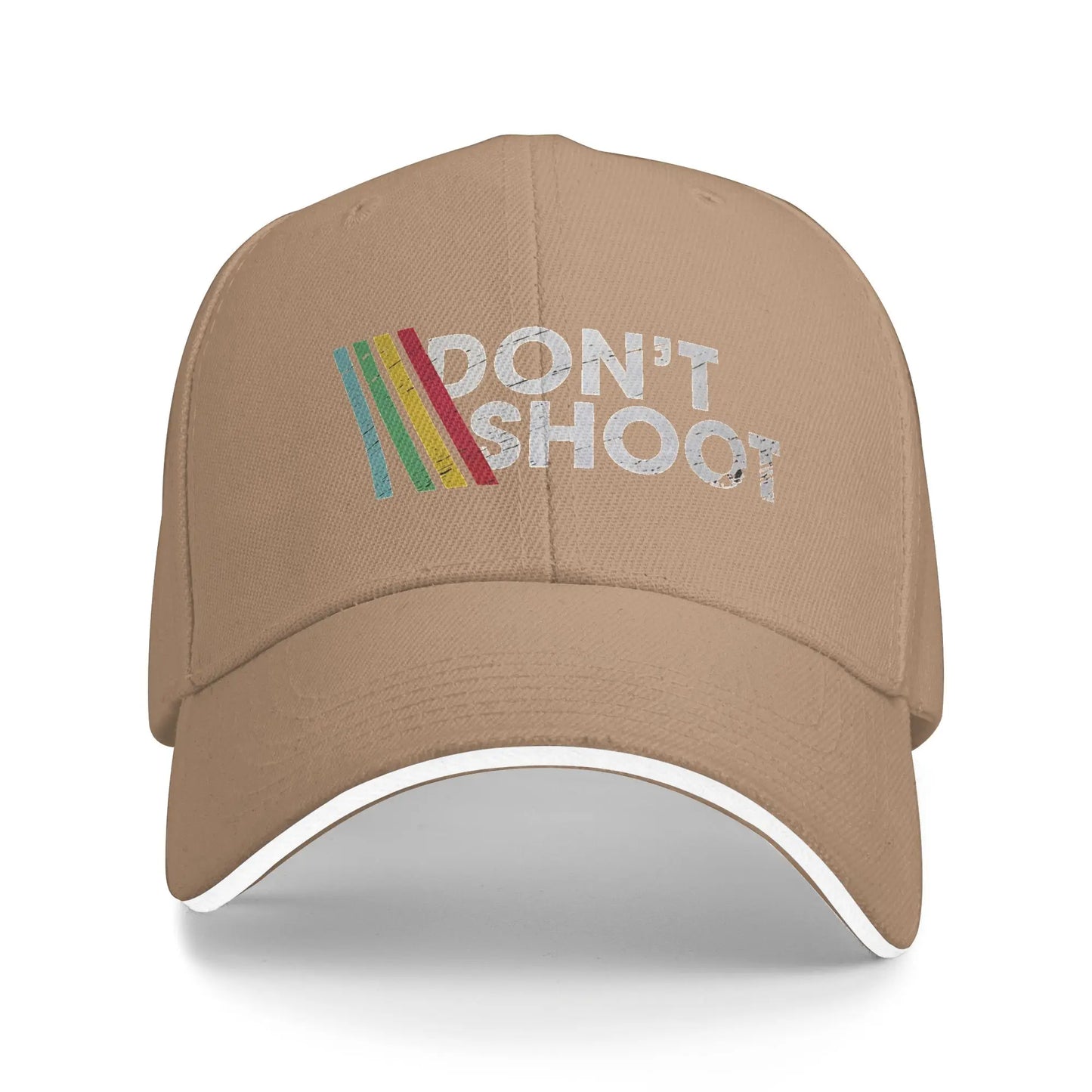 Don't Shoot Arcade Raiders Striped Baseball Cap