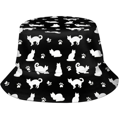 Cute Cat Printing Hip Hop Outdoor Fisherman Hat