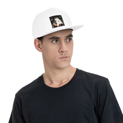 Calico Cat With Potted Plants Cute Graphic Snapback Cap