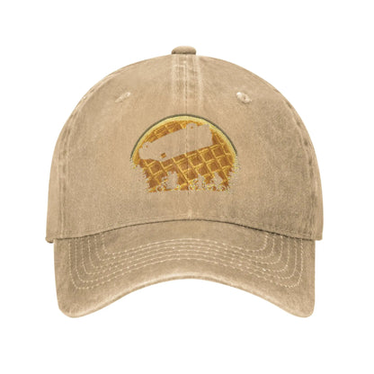 Stranger Moon Washed Denim Casual Baseball Cap