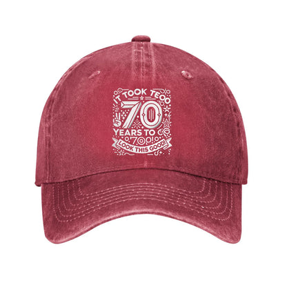 70 Years To Go Birthday Celebration Baseball Cap