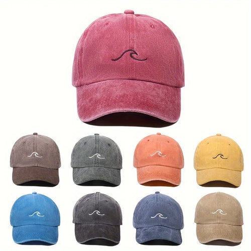 Adjustable Embroidered Flame Retro Classic Baseball Cap
