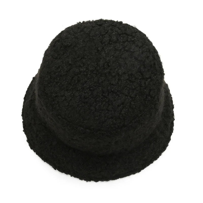 Korean Lambswool Teddy Fleece Winter Bucket Hat
