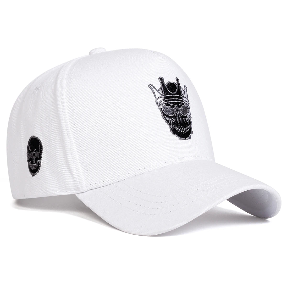 Skull Crown Embroidery Baseball Cap Unisex