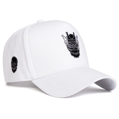 Skull Crown Embroidery Baseball Cap Unisex