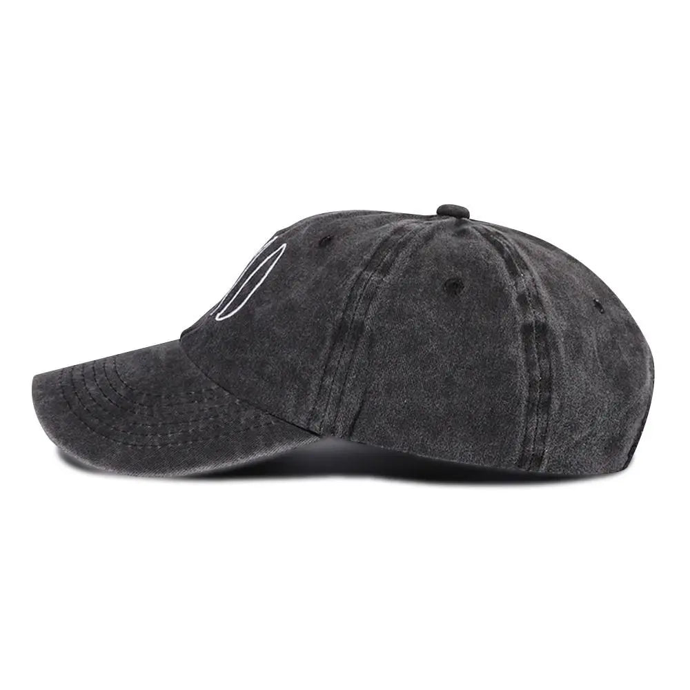 Dad Mom Letter Washed Baseball Cap