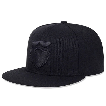 Unisex Beard Old Men Embroidery Hip-hop Hats