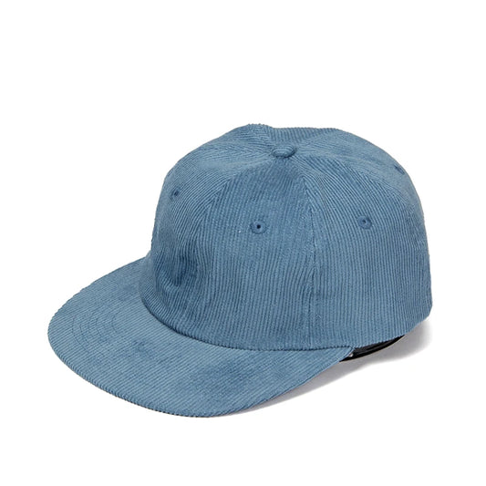 Corduroy 6-Panel Flat Brim Hip Hop Cap