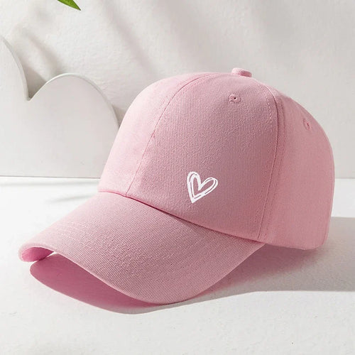 Korean Love Embroidered Sun Visor Baseball Cap