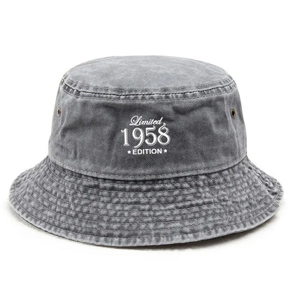 Vintage Washed Cotton Fisherman Bucket Cap