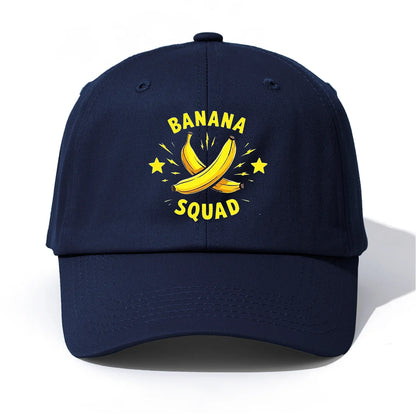 Banana Squad Minimalist Retro Dad Baseball Cap