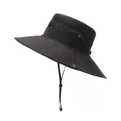 Adjustable Anti-UV Mesh Bucket Hat