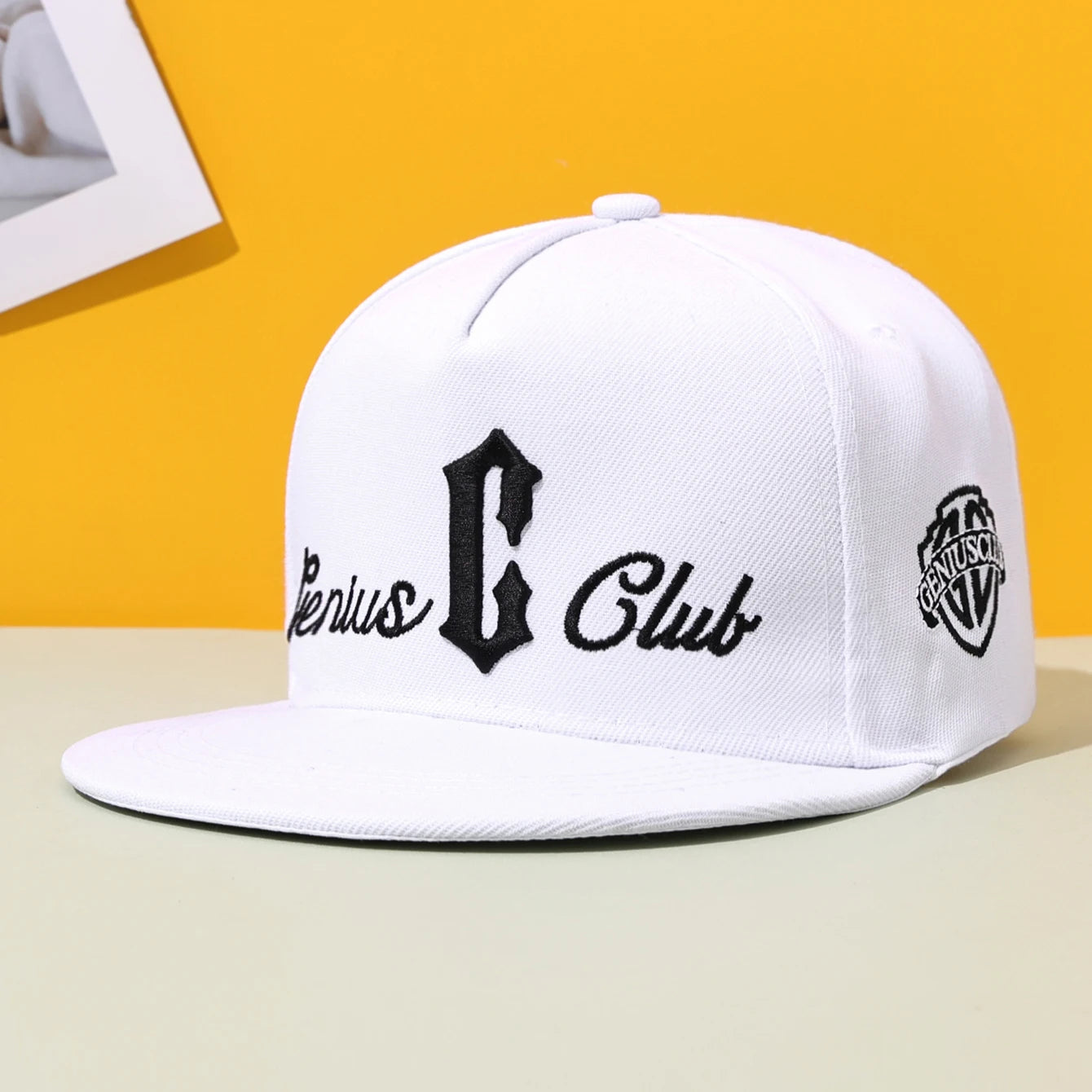 Flat Brim Street Embroidered Snapback Cap