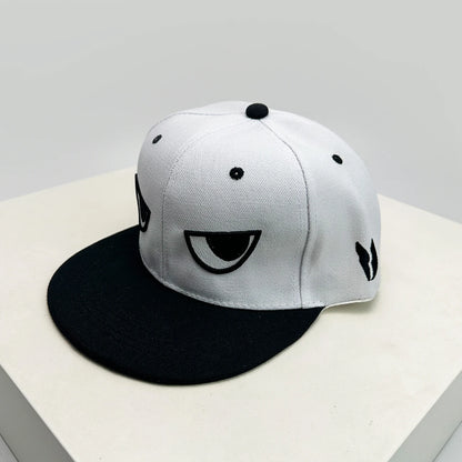 Arrow Eye Letter Embroidery Snapback Cap