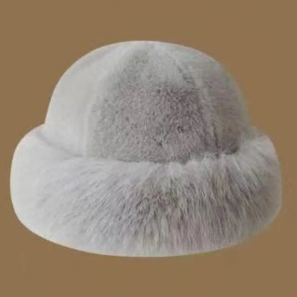 Warm Plush Winter Outdoor Bucket Hat