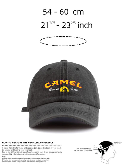 Minimalist Camel Print Retro Baseball Cap