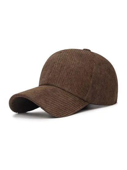 Japanese Corduroy Solid Color Baseball Cap