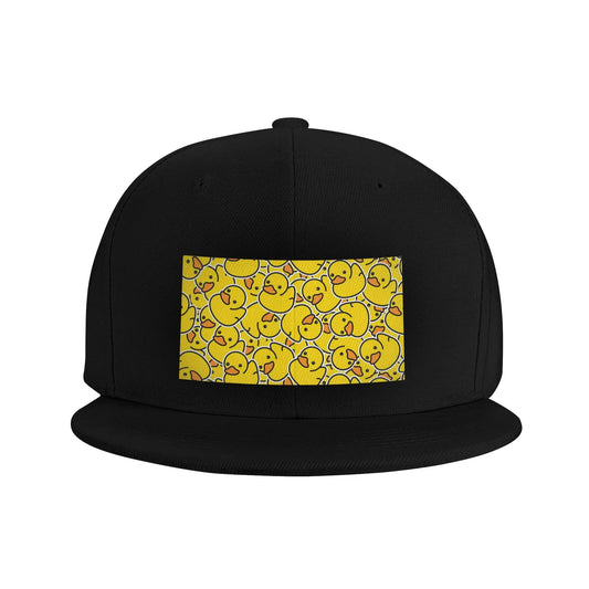 Yellow Rubber Ducks Bathtime Pattern Snapback Cap