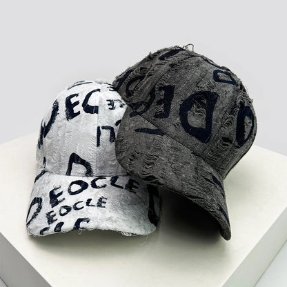American Vintage Letter Distressed Baseball Cap