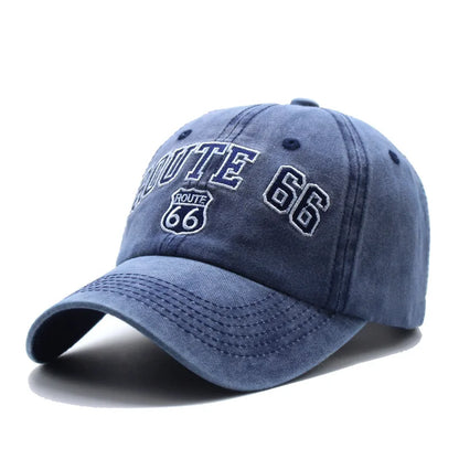 Route 66 Embroidered Baseball Cap