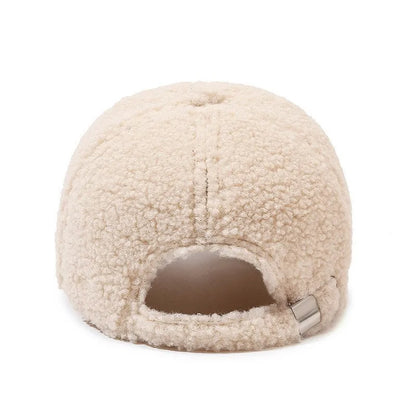 Plush Lamb Wool Warm Baseball Cap