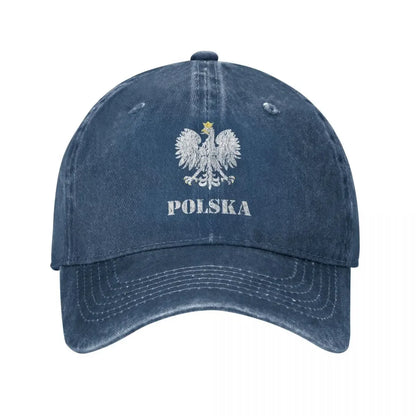 Vintage Poland Eagle Flag Baseball Cap