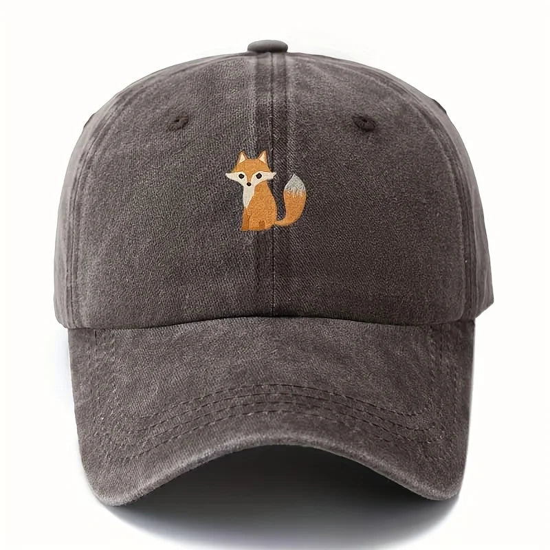 Cute Fox Print Daily Casual Baseball Cap