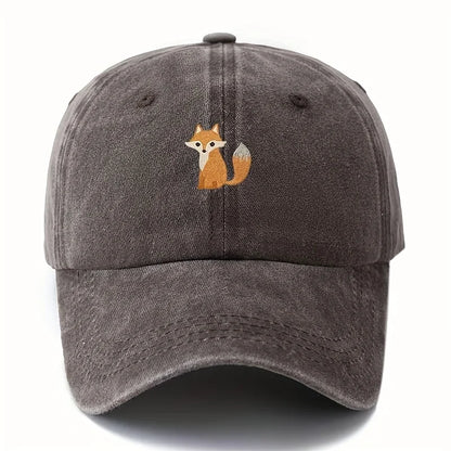 Cute Fox Print Daily Casual Baseball Cap