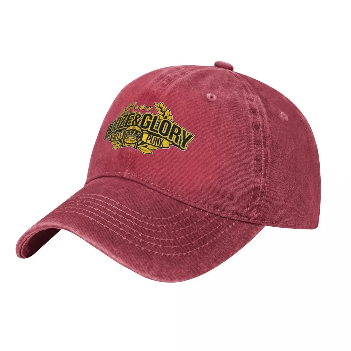 Booze Glory Skinhead Denim Outdoor Baseball Cap
