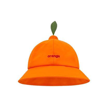 Quick Dry Orange UV Big Brim Bucket Hat