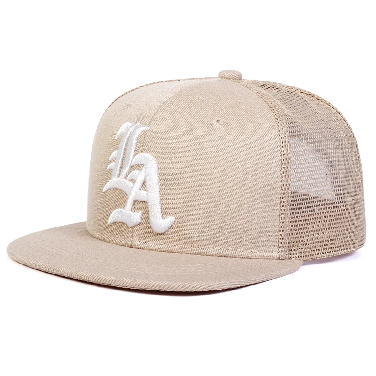 Unisex Gothic Letter LA Embroidery Hip-hop Net Hats