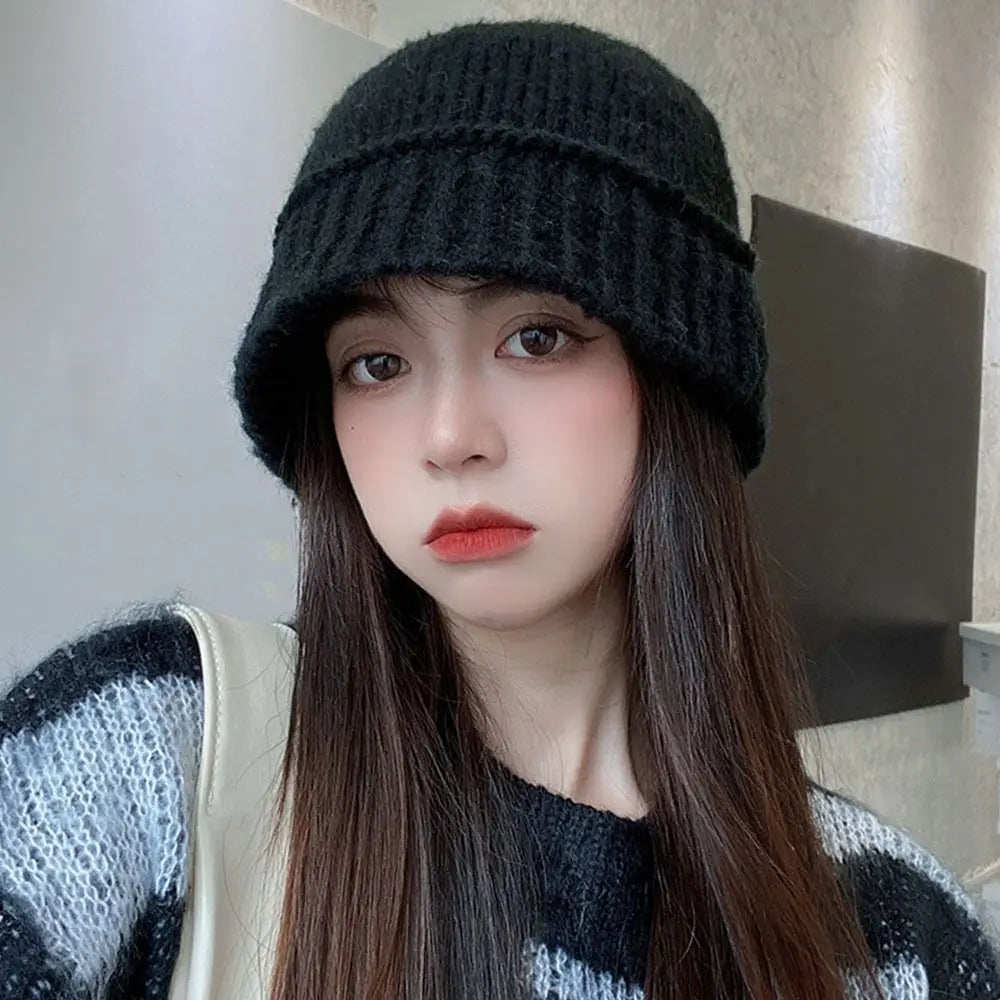 Soft Crochet Wool Fisherman Bucket Hat