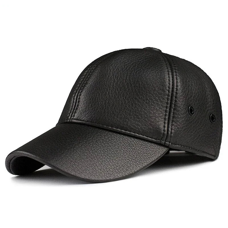 Leather Golf Hip Hop Snapback Cap