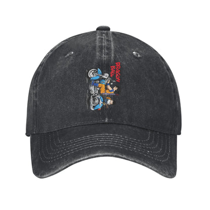 Dragon Ball Cycling Distressed Denim Baseball Cap