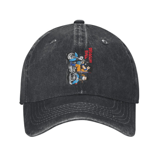 Dragon Ball Cycling Distressed Denim Baseball Cap