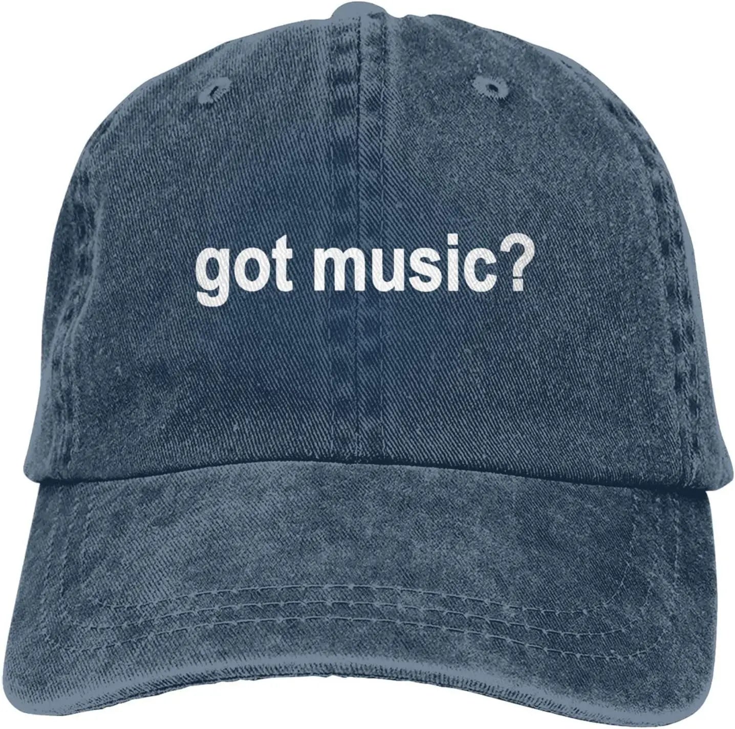 Got Music Question Mark Distressed Baseball Cap