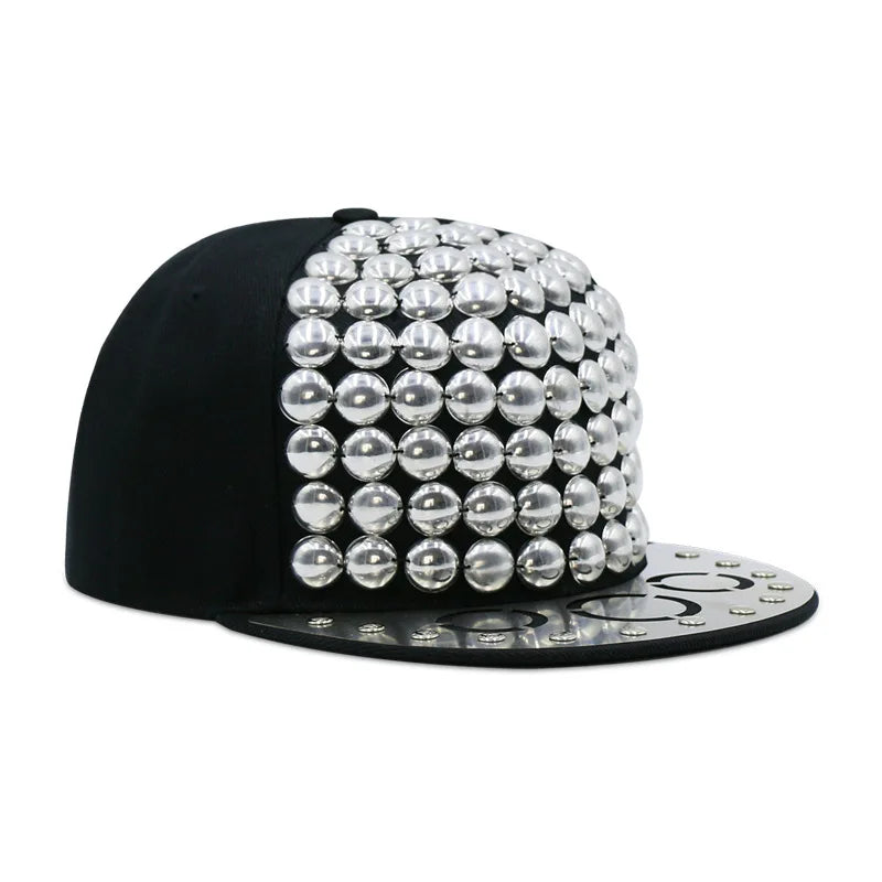 Punk Rivet Street Style Snapback Cap