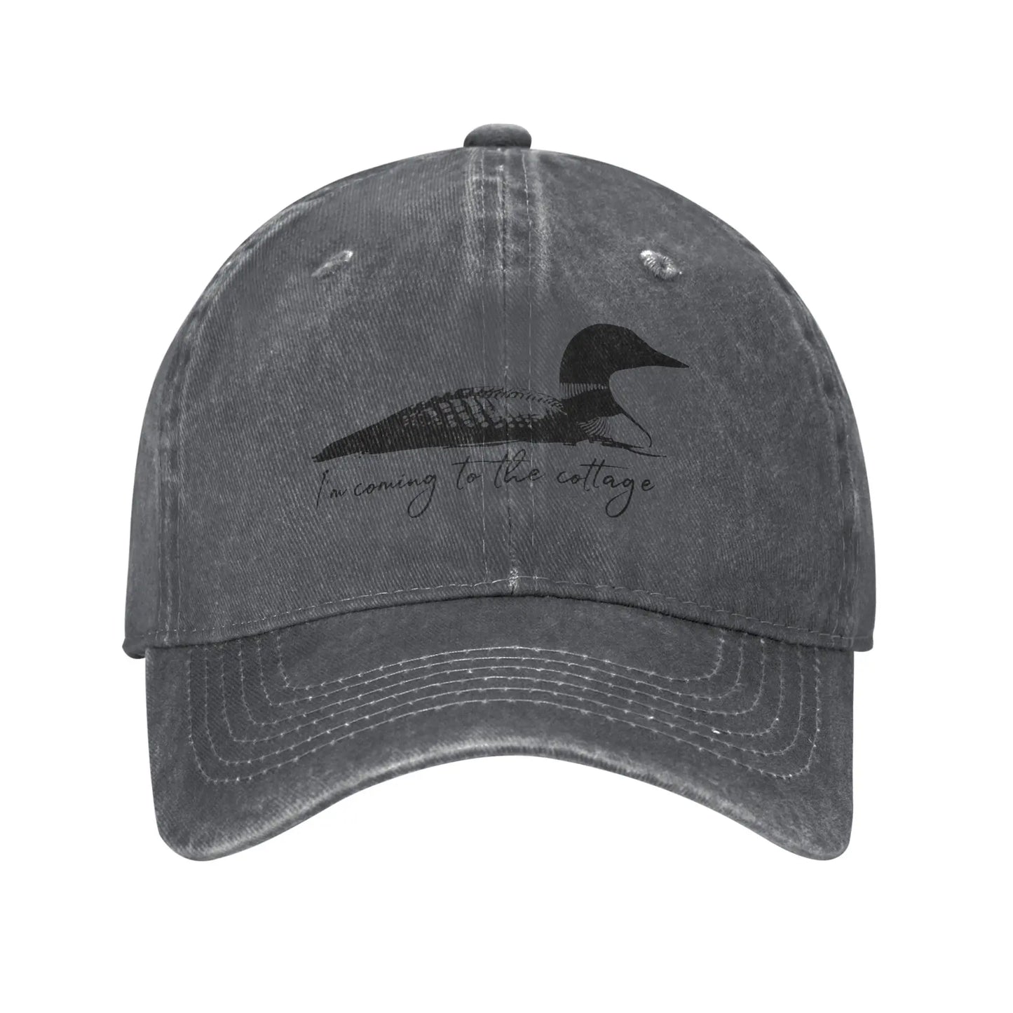 Vintage Washed Summer Cottage Trucker Baseball Cap